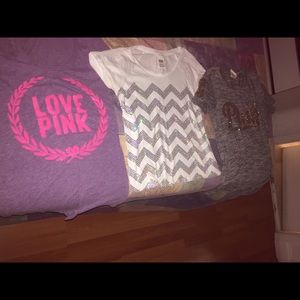 Vs pink bling T-shirt bundle